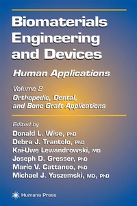 Enlarge image Cover: Biomaterials Engineering and Devices: Human Applications - Humana Press Inc.