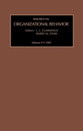 Cover: Research in Organizational Behavior: Volume 9 - JAI Press Inc.