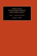 Cover: Perspectives on Local Public Finance and Public Policy: v. 3 - JAI Press Inc.