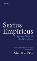 Cover: Sextus Empiricus: Against Those in the Disciplines - Oxford University Press