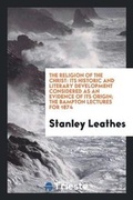 Cover: The Religion of the Christ - Trieste Publishing