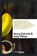 Cover: Lancashire Parish Register Society - Trieste Publishing