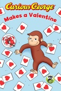 Cover: Curious George Makes a Valentine - HMH Books for Young Readers