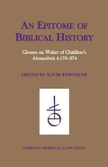 Cover: An Epitome of Biblical History - PIMS