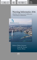 Cover: Nursing Informatics 2016 - IOS Press,US
