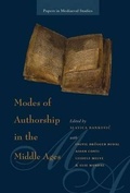 Cover: Modes of Authorship in the Middle Ages - PIMS