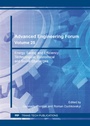 Cover: Advanced Engineering Forum Vol. 25 - Trans Tech Publications Ltd