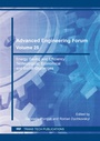 Cover: Advanced Engineering Forum Vol. 25 - Trans Tech Publications Ltd