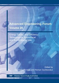 Enlarge image Cover: Advanced Engineering Forum Vol. 25 - Trans Tech Publications Ltd