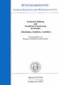 Cover: Technische Bildung und berufliche Orientierung im Wandel - trafo Wissenschaftsverlag