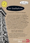 Cover: Der Goetheturm - Bastelbogen - Verlag Henrich Editionen