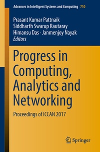 Enlarge image Cover: Progress in Computing, Analytics and Networking - Springer