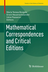 Abbildung von: Mathematical Correspondences and Critical Editions - Birkhäuser