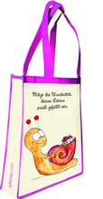 Cover: Tasche &raquo;Schnecken&laquo; - M&ouml;ge die Wuntert&uuml;te deines Lebens prall gef&uuml;llt sein - Schirner Verlag