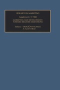 Cover: Research in Marketing: Marketing and Development - Toward Broader Dimensions Suppt. 4 - JAI Press Inc.
