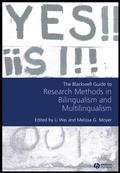 Cover: The Blackwell Guide to Research Methods in Bilingualism and Multilingualism - Wiley-ISTE