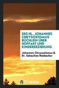 Cover: Buechlein UEber Hoffart Und Kindererziehung - Trieste Publishing