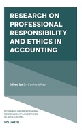 Cover: Research on Professional Responsibility and Ethics in Accounting - Emerald Publishing Limited
