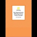 Cover: Key Requirements affecting Clinical Trials In Europe 5th Edition - Canary Publications
