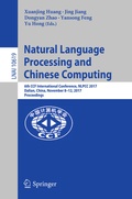 Cover: Natural Language Processing and Chinese Computing - Springer