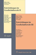 Cover: Entwicklungen im Gesellschaftsrecht - St&auml;mpfli Verlag AG