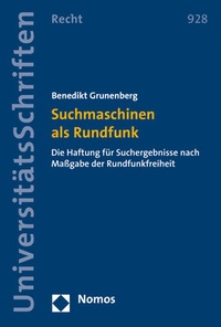 Abbildung von: Suchmaschinen als Rundfunk - Nomos