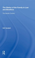 Cover: The Status of the Family in Law and Bioethics - Routledge