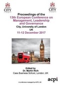 Cover: Ecmlg17 - Proceedings of the 13th European Conference on Management Leadership and Governance - ACPIL