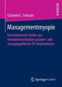 Abbildung von: Managementmyopie - Springer Gabler