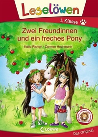 Abbildung von: Leselöwen 1. Klasse - Zwei Freundinnen und ein freches Pony - Loewe