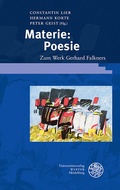 Cover: Materie: Poesie - Universit&auml;tsverlag Winter