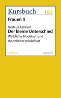 Cover: Der kleine Unterschied - Kursbuch