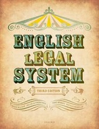 Enlarge image Cover: English Legal System - Oxford University Press