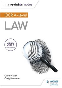 Enlarge image Cover: My Revision Notes: OCR A Level Law - Hodder Education