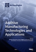 Cover: Additive Manufacturing Technologies and Applications - MDPI