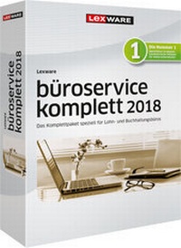 Abbildung von: Lexware büroservice komplett Einzelplatz 2018 - Haufe-Lexware