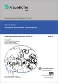 Cover: &Ouml;kologisch-&ouml;konomische Systemanalyse. - Fraunhofer Verlag