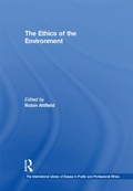 Cover: The Ethics of the Environment - Routledge