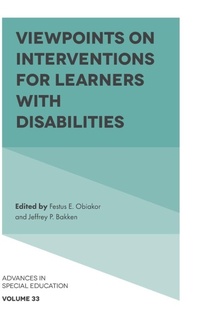 Enlarge image Cover: Viewpoints on Interventions for Learners with Disabilities - Emerald Publishing Limited