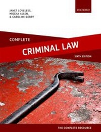Enlarge image Cover: Complete Criminal Law - Oxford University Press