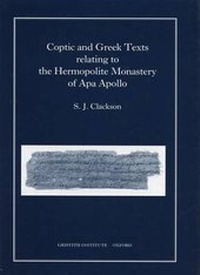 Abbildung von: Coptic and Greek Texts relating to the Hermopolite Monastery of Apa Apollo - Griffith Institute