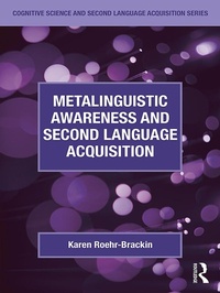 Abbildung von: Metalinguistic Awareness and Second Language Acquisition - Routledge