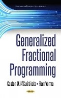 Cover: Generalized Fractional Programming - Nova Science Publishers Inc