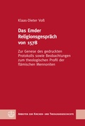 Cover: Das Emder Religionsgespr&auml;ch von 1578 - Evangelische Verlagsanstalt