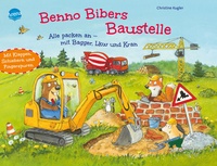 Bild: Benno Bibers Baustelle. Alle packen an, mit Bagger, LKW und Kran - Arena