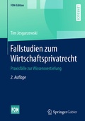 Cover: Fallstudien zum Wirtschaftsprivatrecht - Springer Gabler