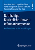 Cover: Nachhaltige Betriebliche Umweltinformationssysteme - Springer Gabler