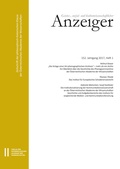 Cover: Geistes-, sozial- und kulturwissenschaftlicher Anzeiger - Zeitschrift der philosophisch-historischen Klasse der &Ouml;sterreichischen Akademie der Wissenschaften, 152. Jahrgang (2017), Heft 1 - Verlag der &ouml;sterreichischen Akademie der Wissenschaften