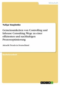 Abbildung von: Gemeinsamkeiten von Controlling und Inhouse Consulting. Wege zu einer effizienten und nachhaltigen Prozessoptimierung - GRIN Verlag