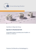 Cover: Sprache im Musikunterricht - Universit&auml;tsverlag Potsdam